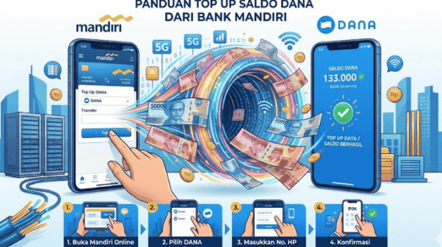 Sekarang Transfer Mandiri ke DANA Lebih Mudah